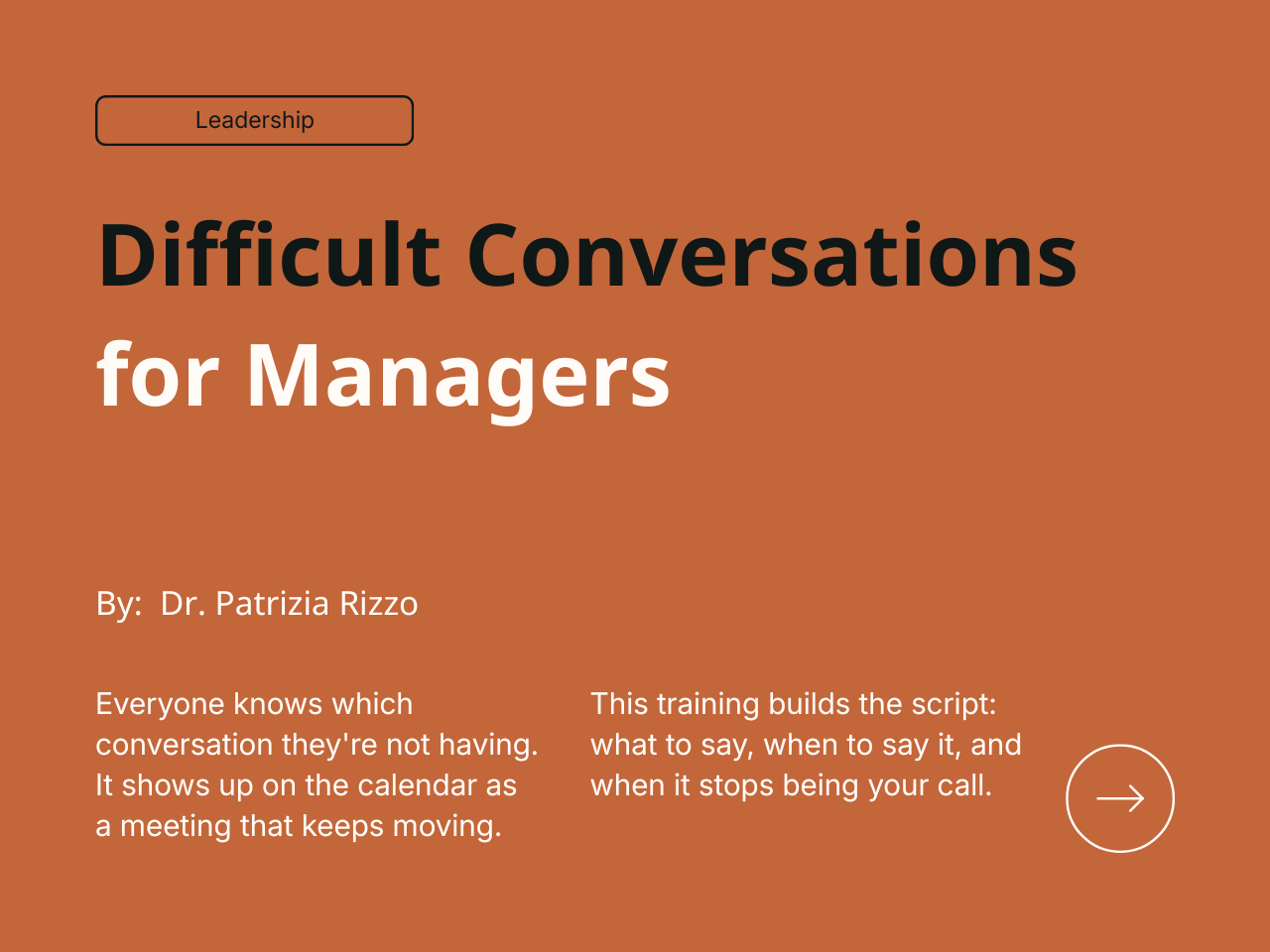 difficult conversations